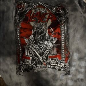 Graphic Tee - Gray and Red